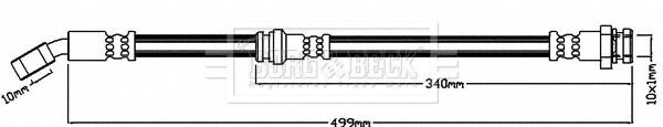 BORG & BECK Тормозной шланг BBH8003